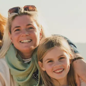 Stacy Miller and her daughter during their Israel Luxury Travel