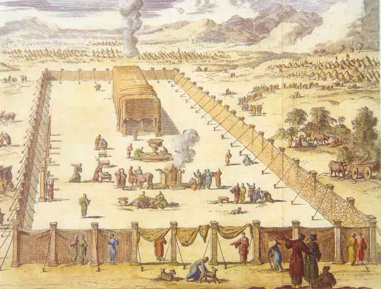 Historical illustration Tabernacle Shiloh Ark of the Covenant