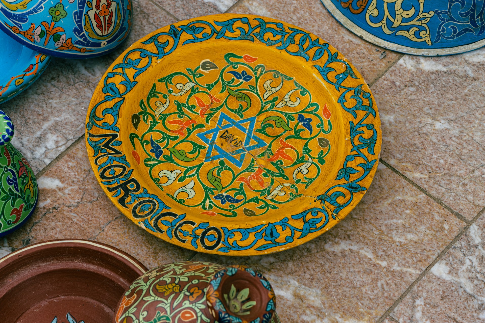 jewish-handpainted-plate-star-of-david-morocco